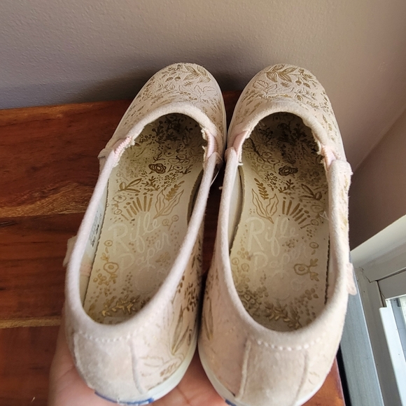 Keds x Rifle Paper Co Pink Floral Platform Slip On Sneaker Shoes Women's Size 5 - Picture 7 of 10